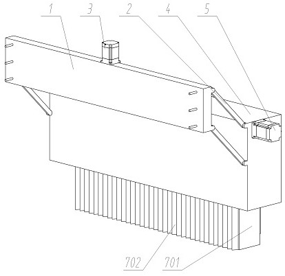 Rapid permeable asphalt spraying device for expressway