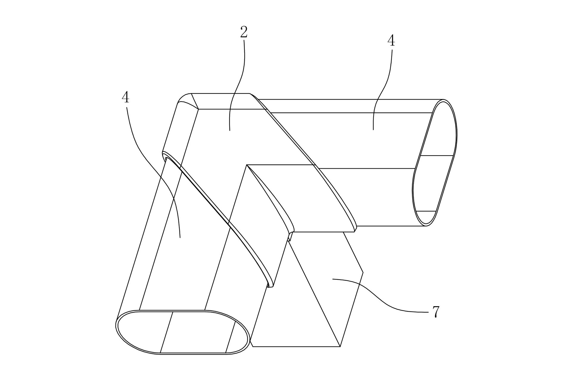 Connection fitting for face pipes