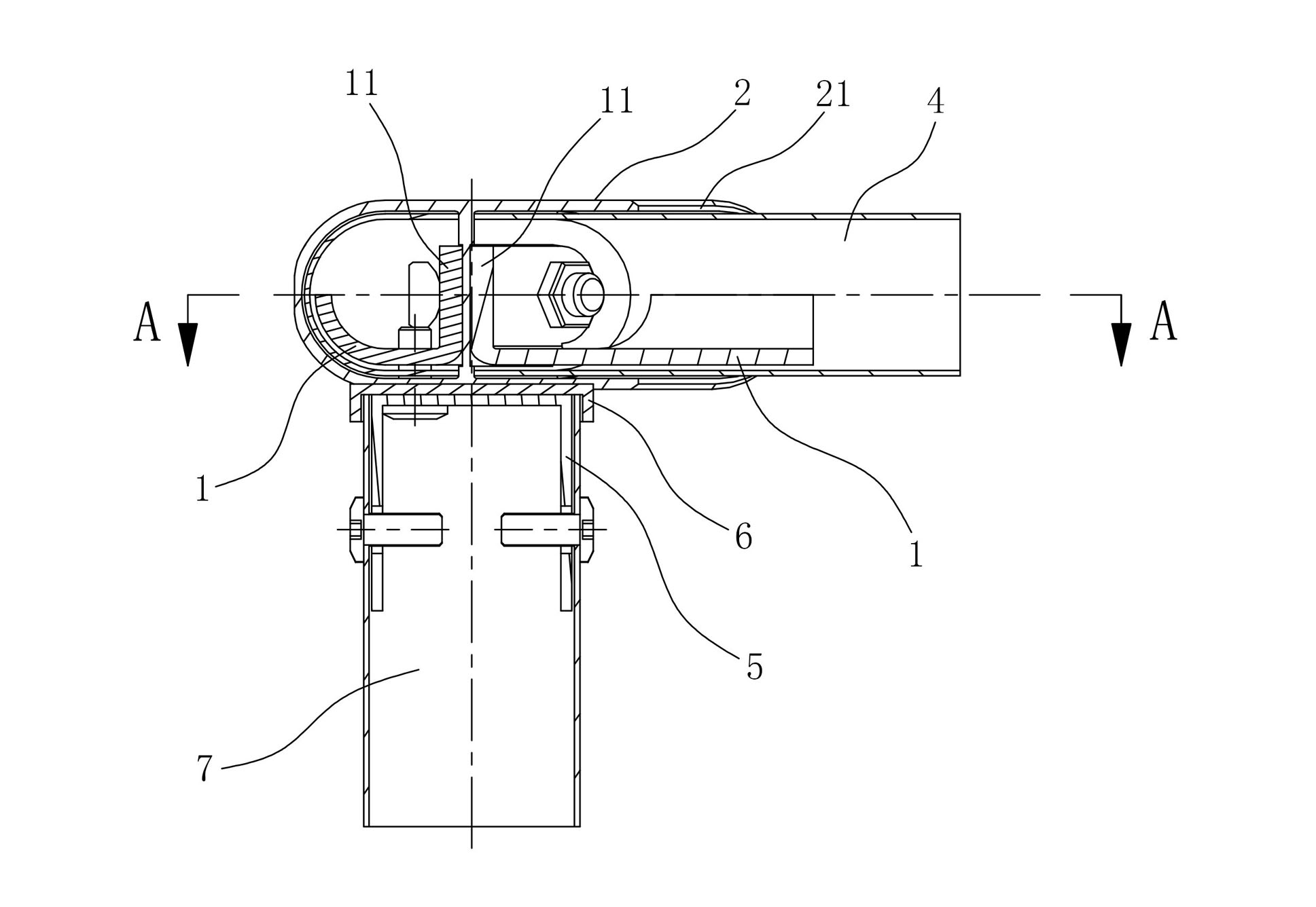 Connection fitting for face pipes