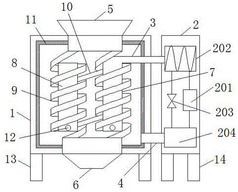 Novel air-source dryer for powder food processing