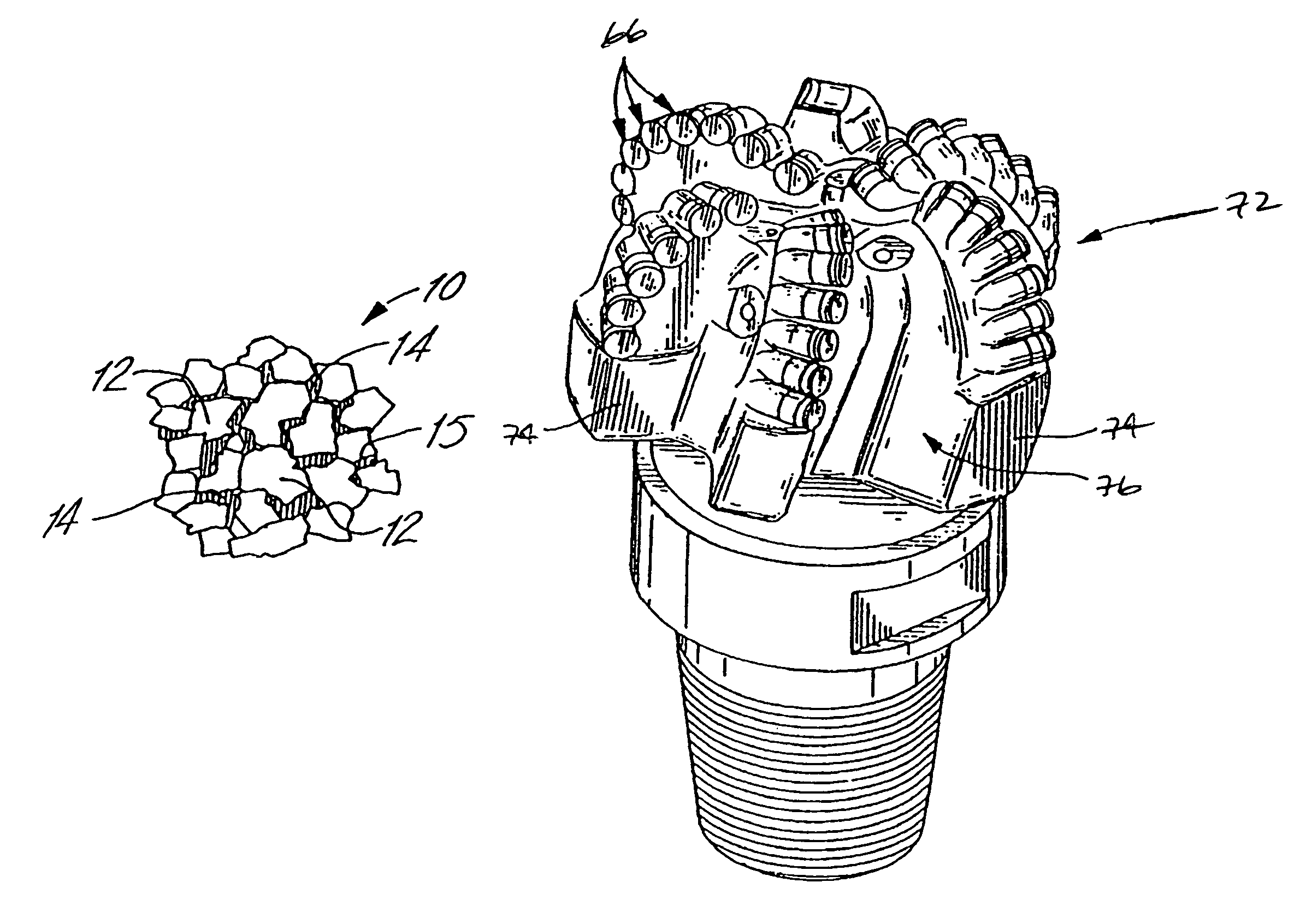 Ultrahard composite constructions