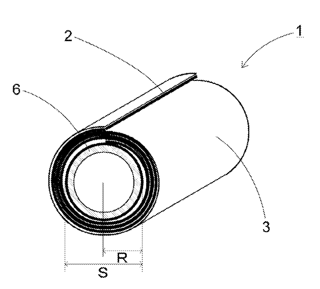 Glass roll, device for producing glass roll, and process for producing glass roll