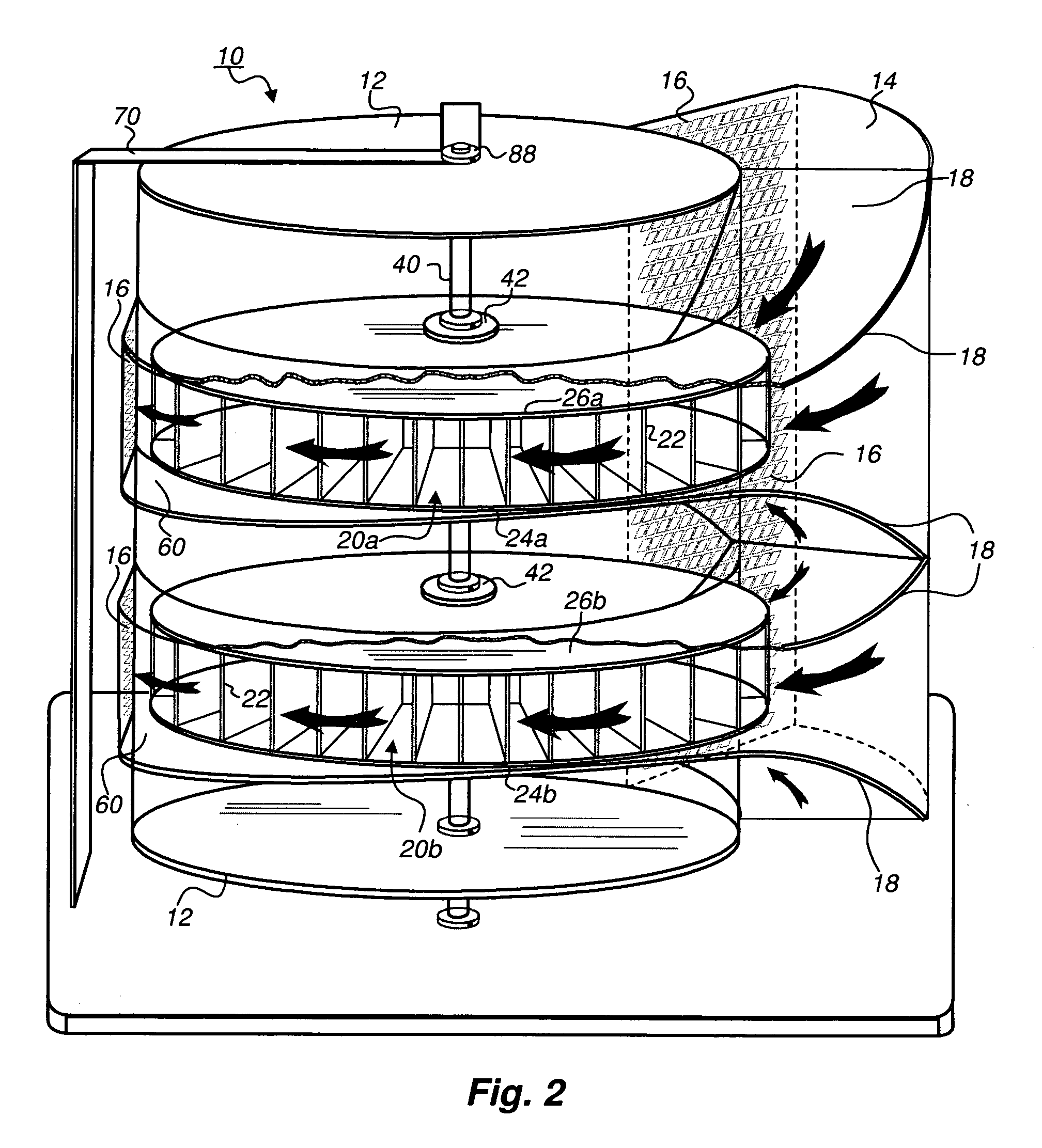 Protective wind energy conversion chamber