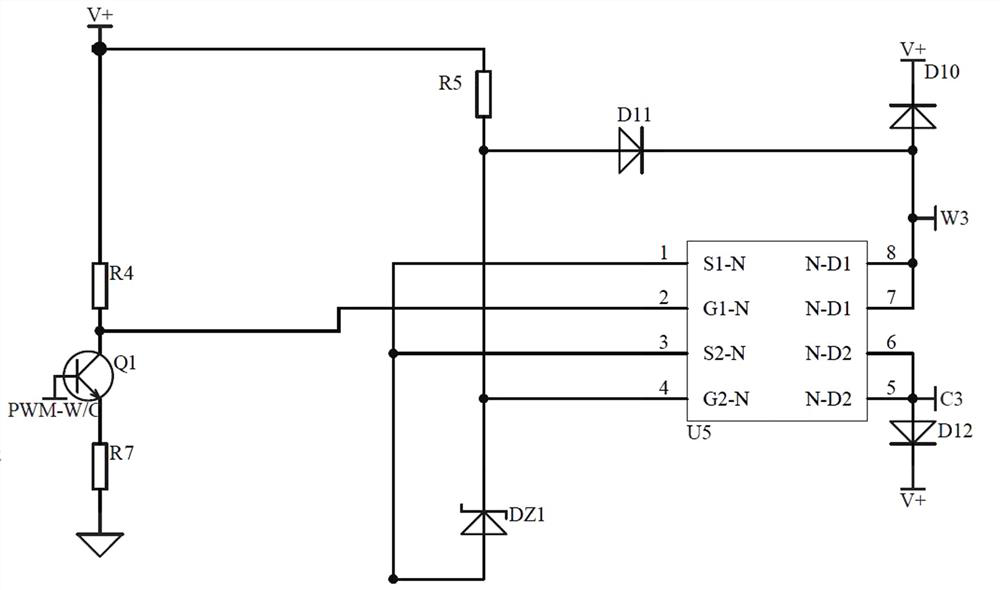 LED control unit circuit