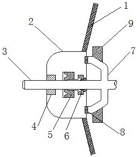 Shaft sealing mechanism for mortar mixer