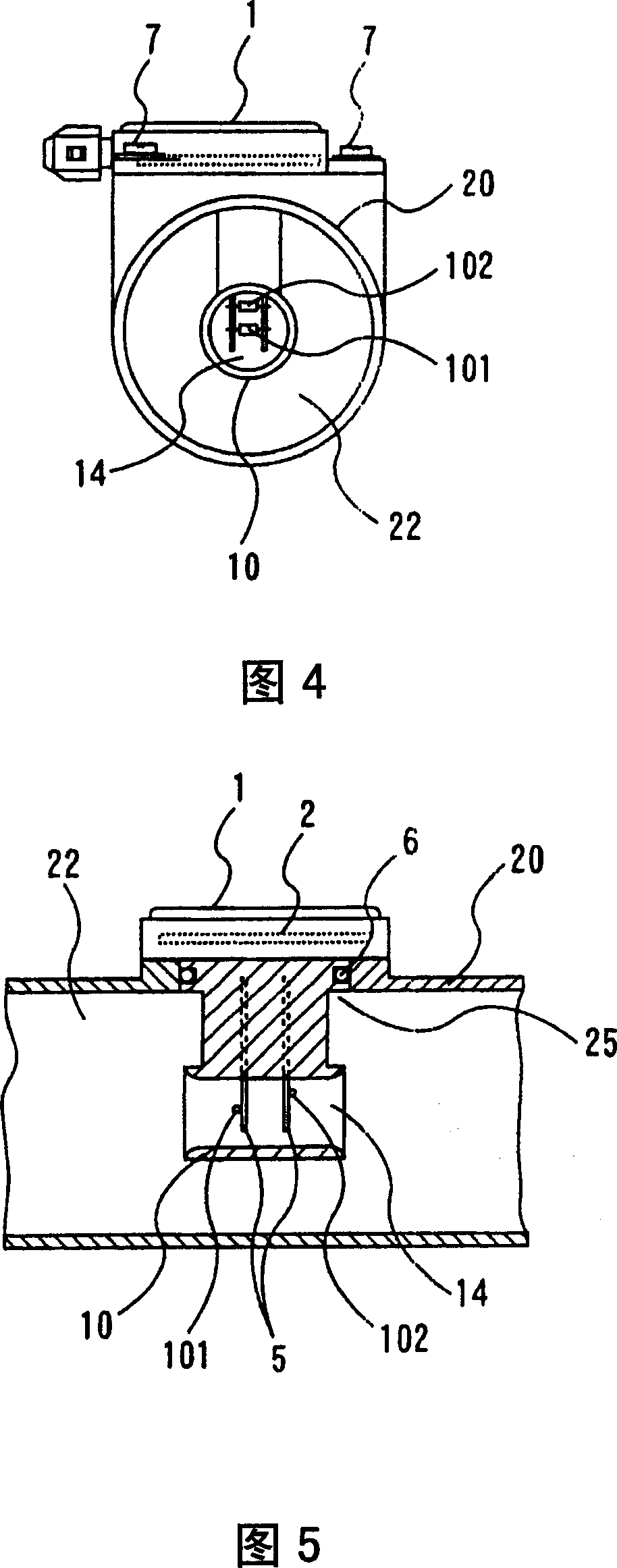 Heating resistor type air flow rate measuring device and method of correcting measurement error