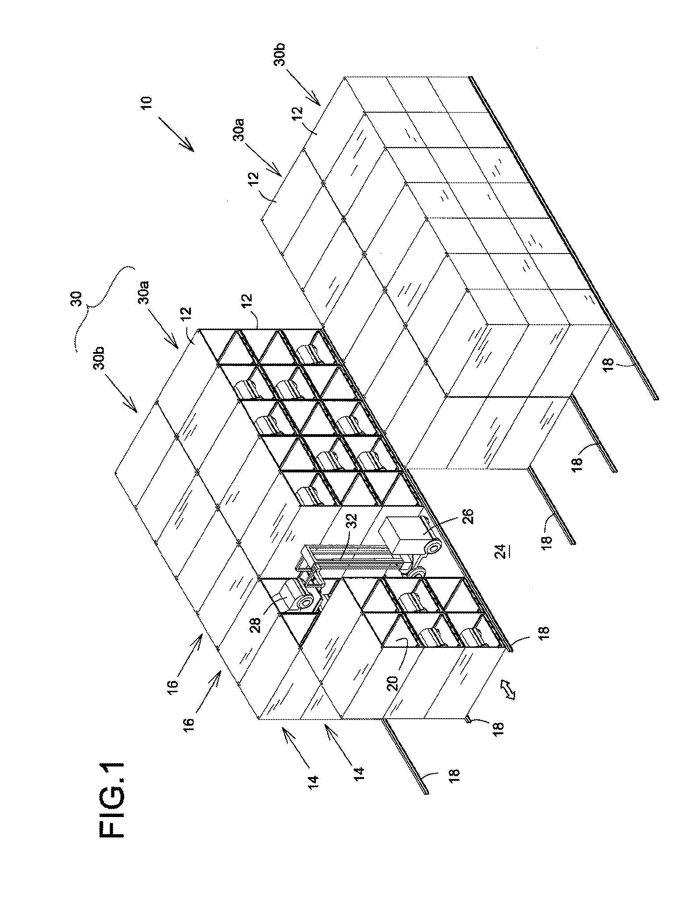 Multi-level parking lot and method