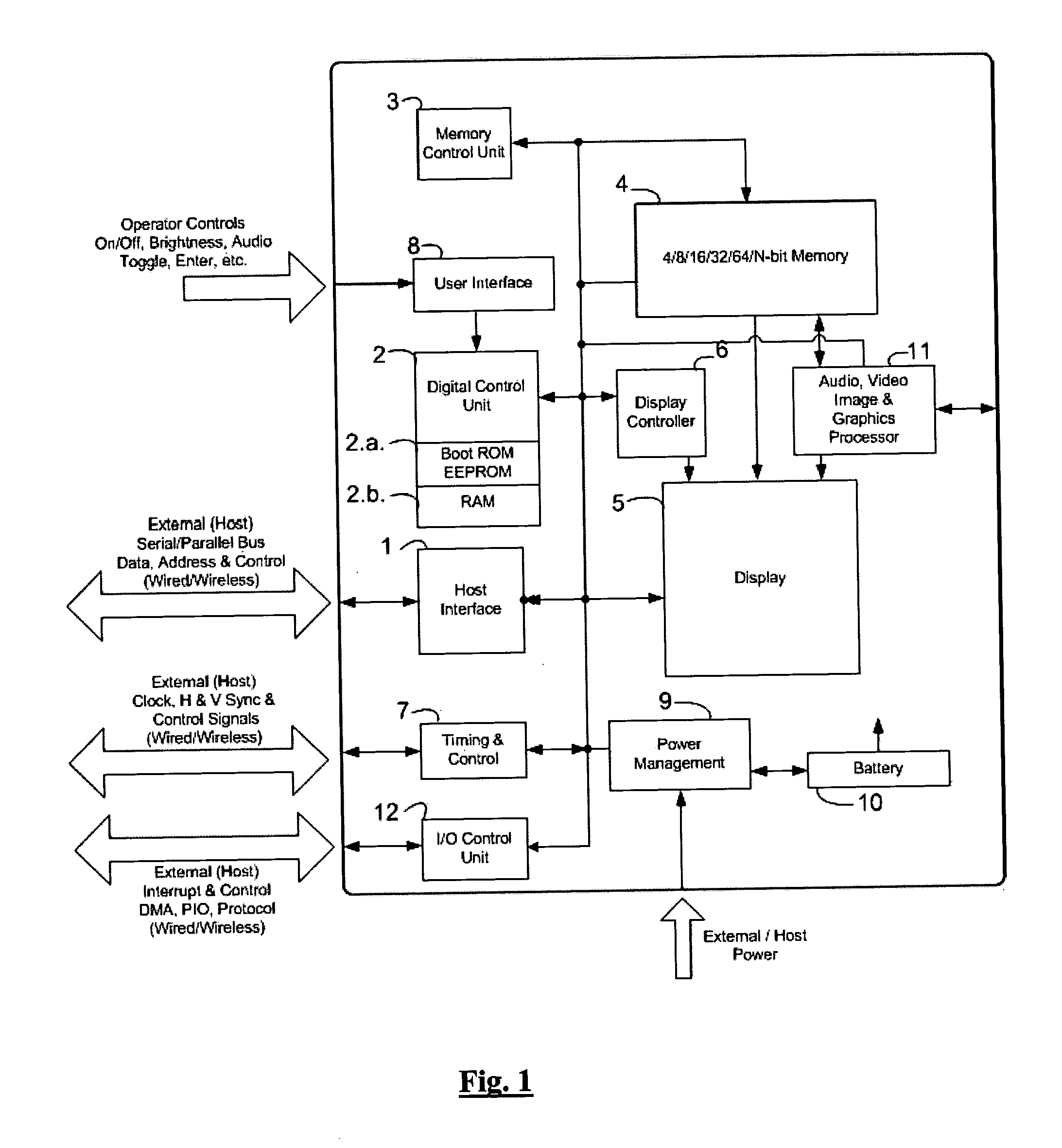 Intelligent portable memory device with display