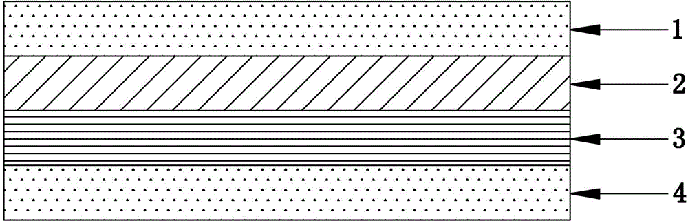 Special adhesive tape for energy storage and power lithium battery and production method of special adhesive tape