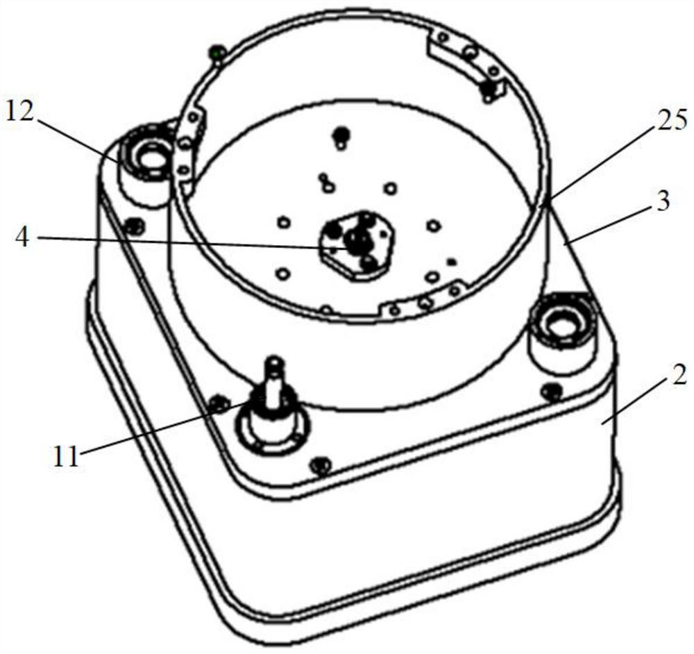 Direct drive transmission mechanism of heat exchanger tube plate crawling robot