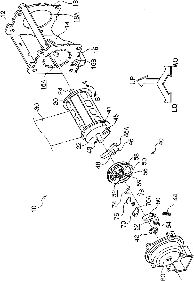 seat belt retractor