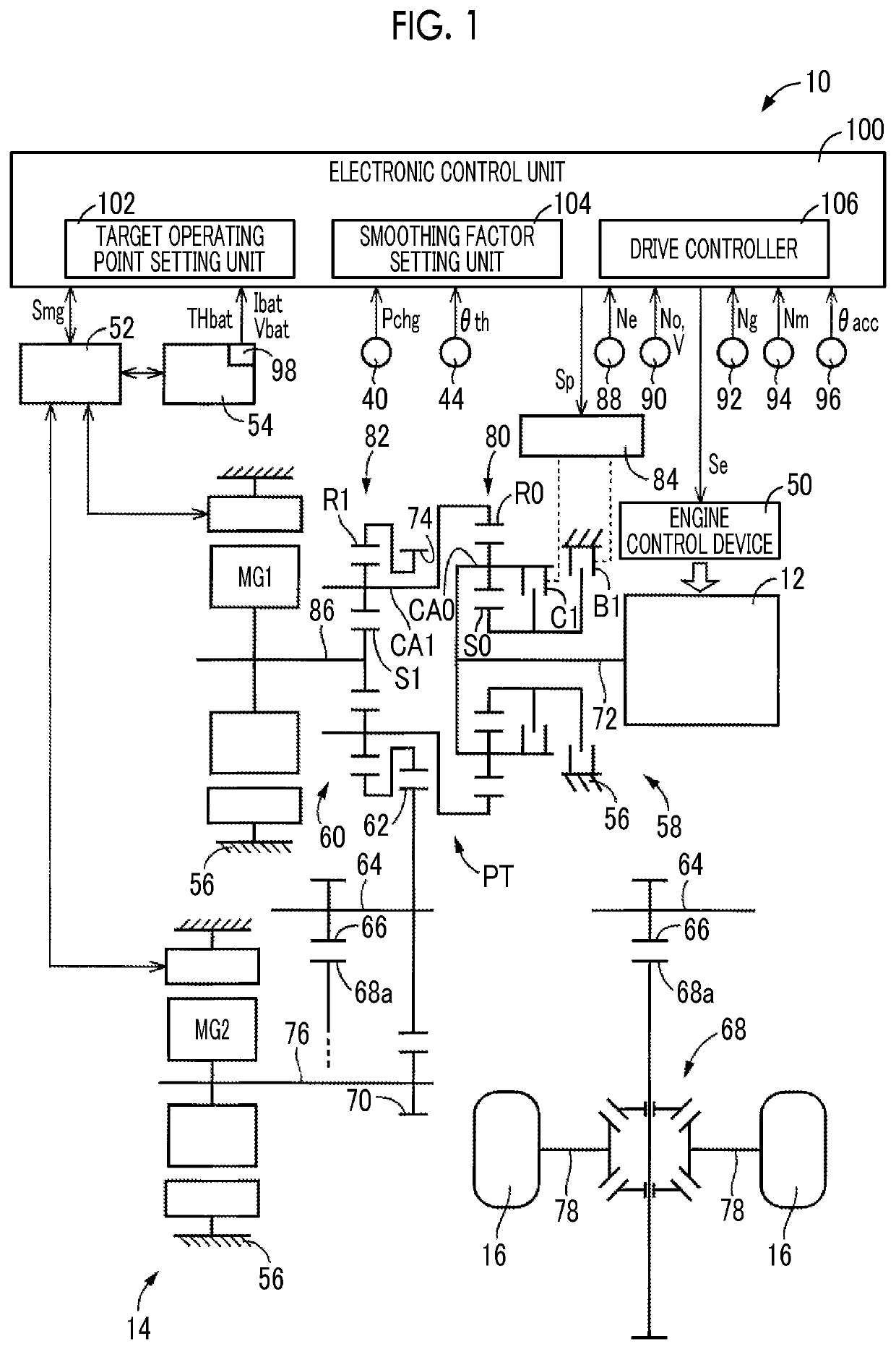 Control device of vehicle