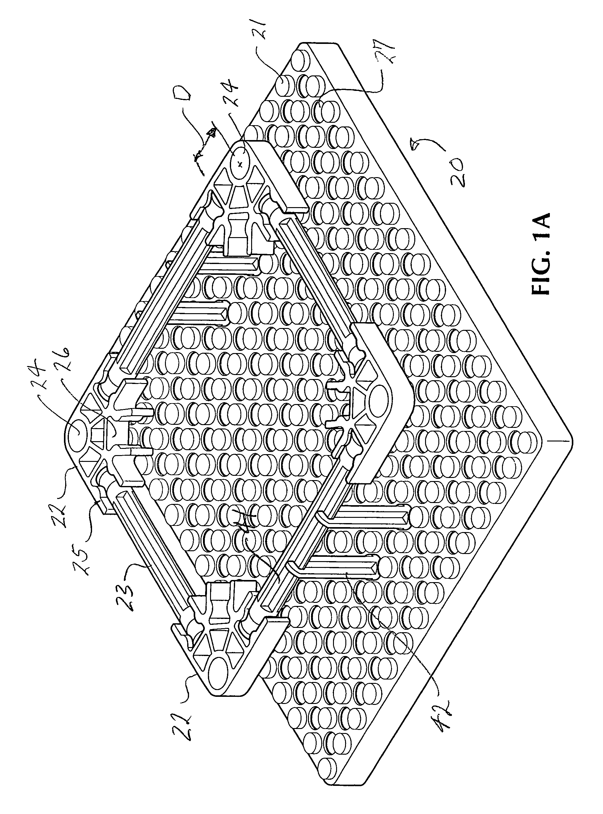 Offset matrix adapter for toy construction sets