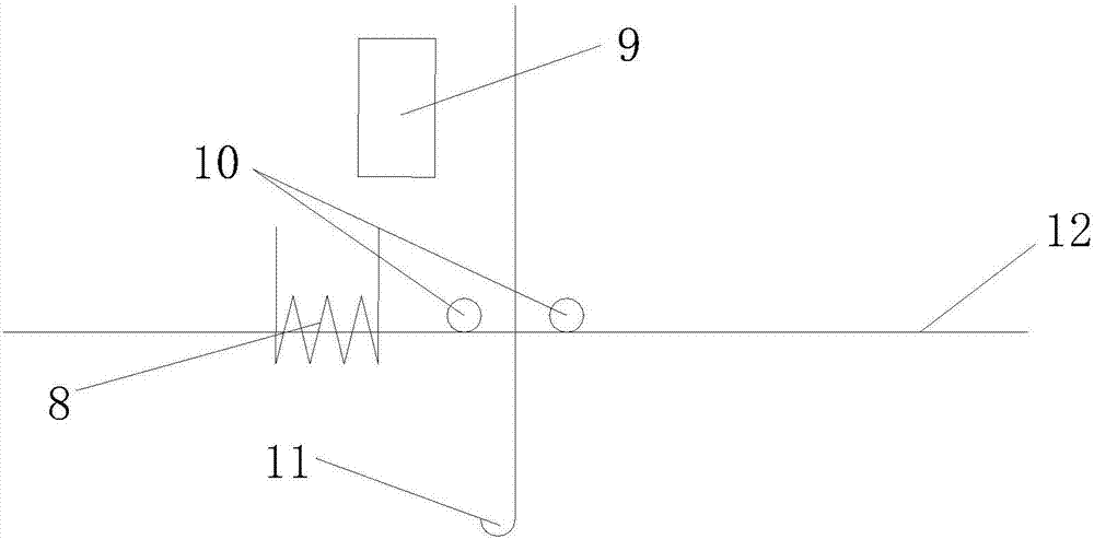 Tennis racket and badminton racket automatic string drawing machine