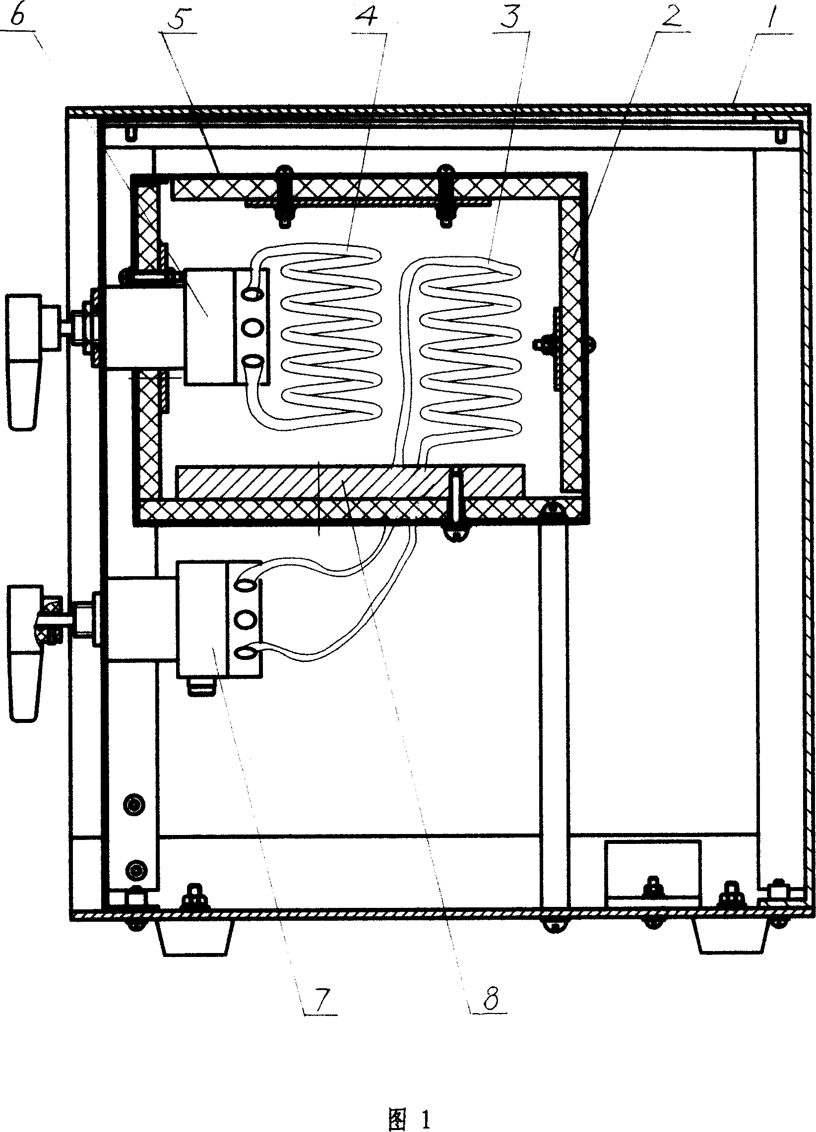 Manual type device for sampling quantitative gas