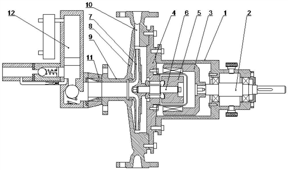 A high-seal centrifugal sand pump and its working method for reducing water erosion