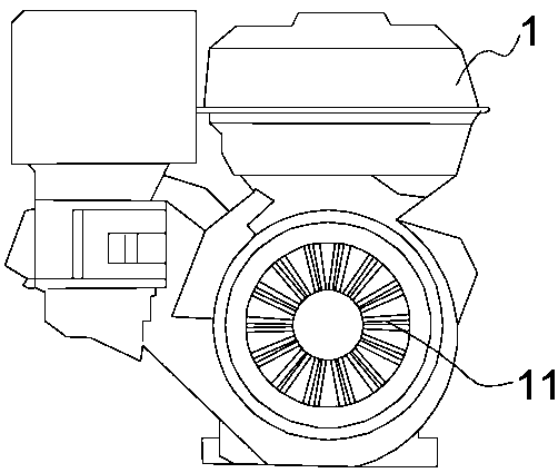 Electric three-wheel high-pressure washing vehicle with long-distance continuation of journey