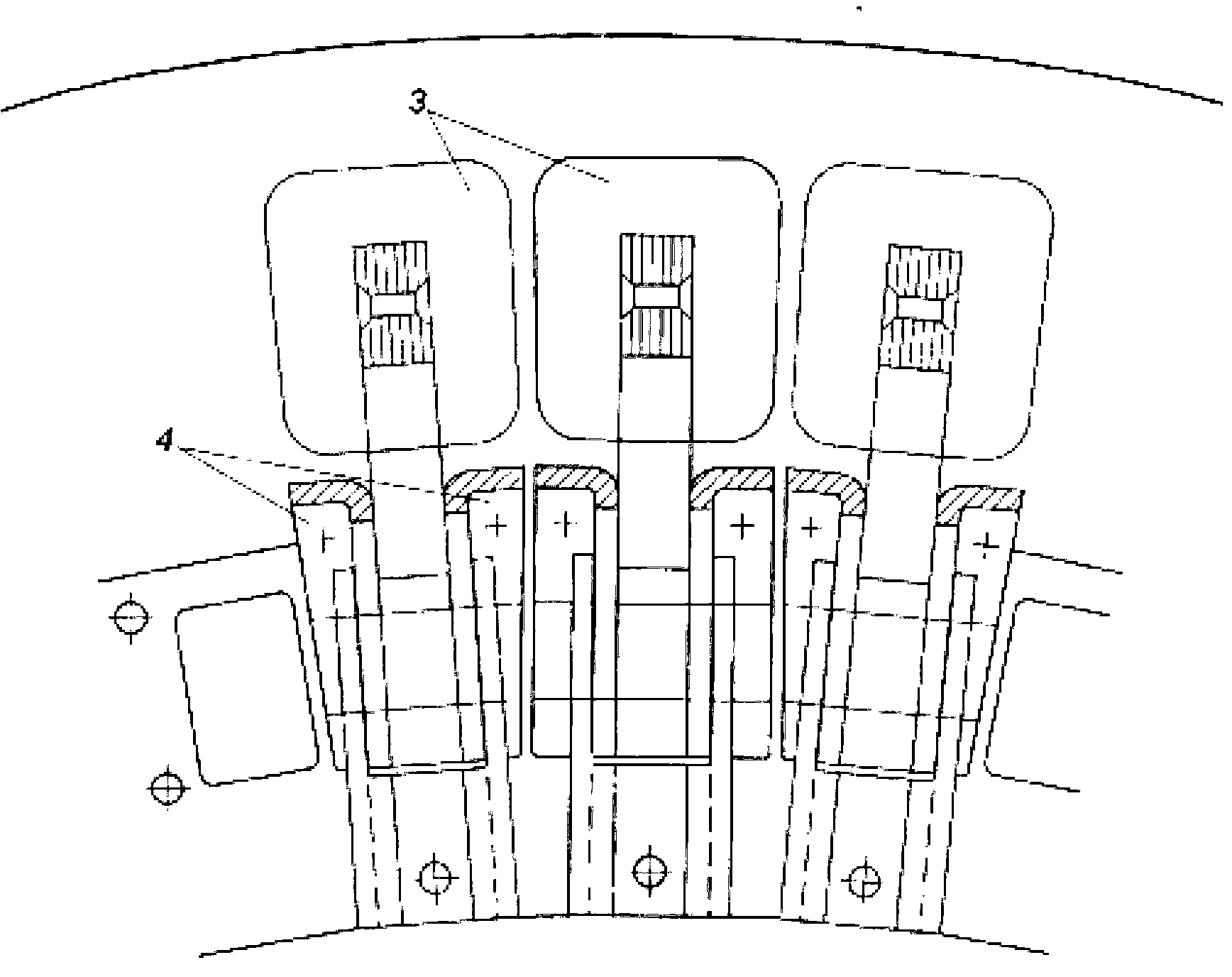 Low-speed multipole synchronous generator