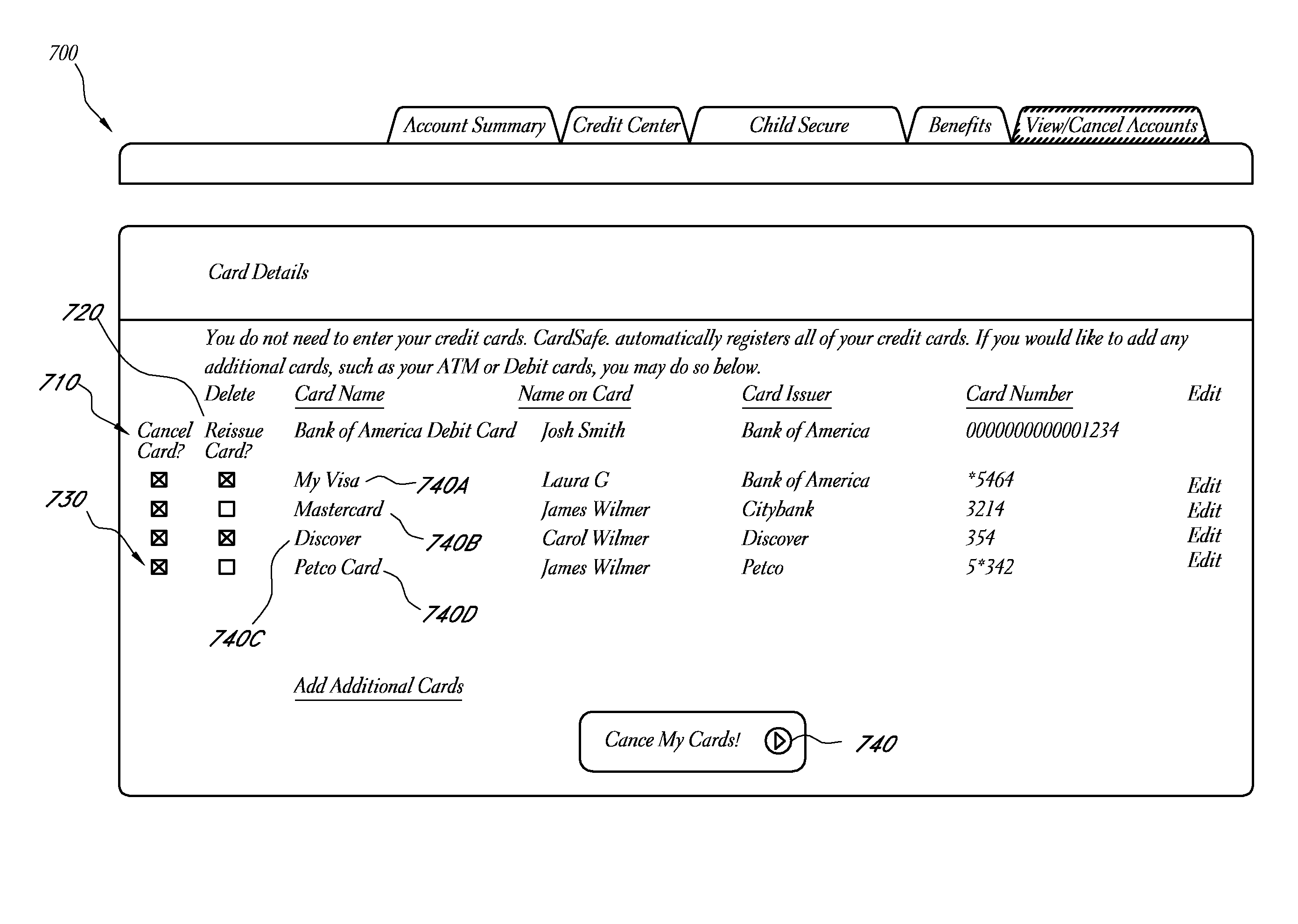 Card registry systems and methods