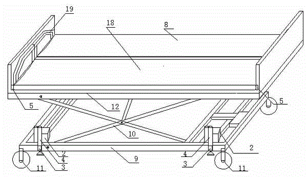 Medical electric transfer trolley