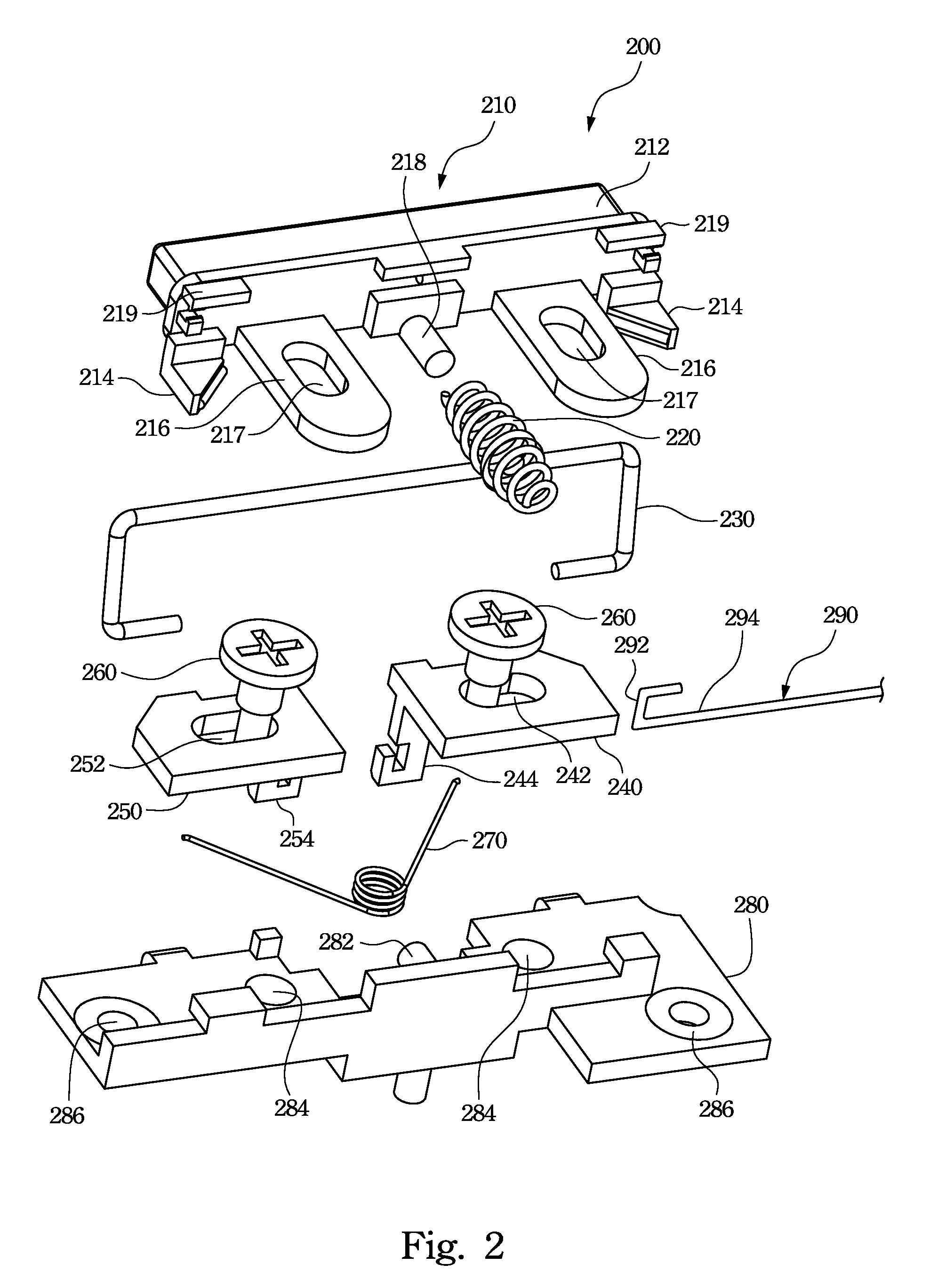 Latching Structure of Mobile Electronic Device