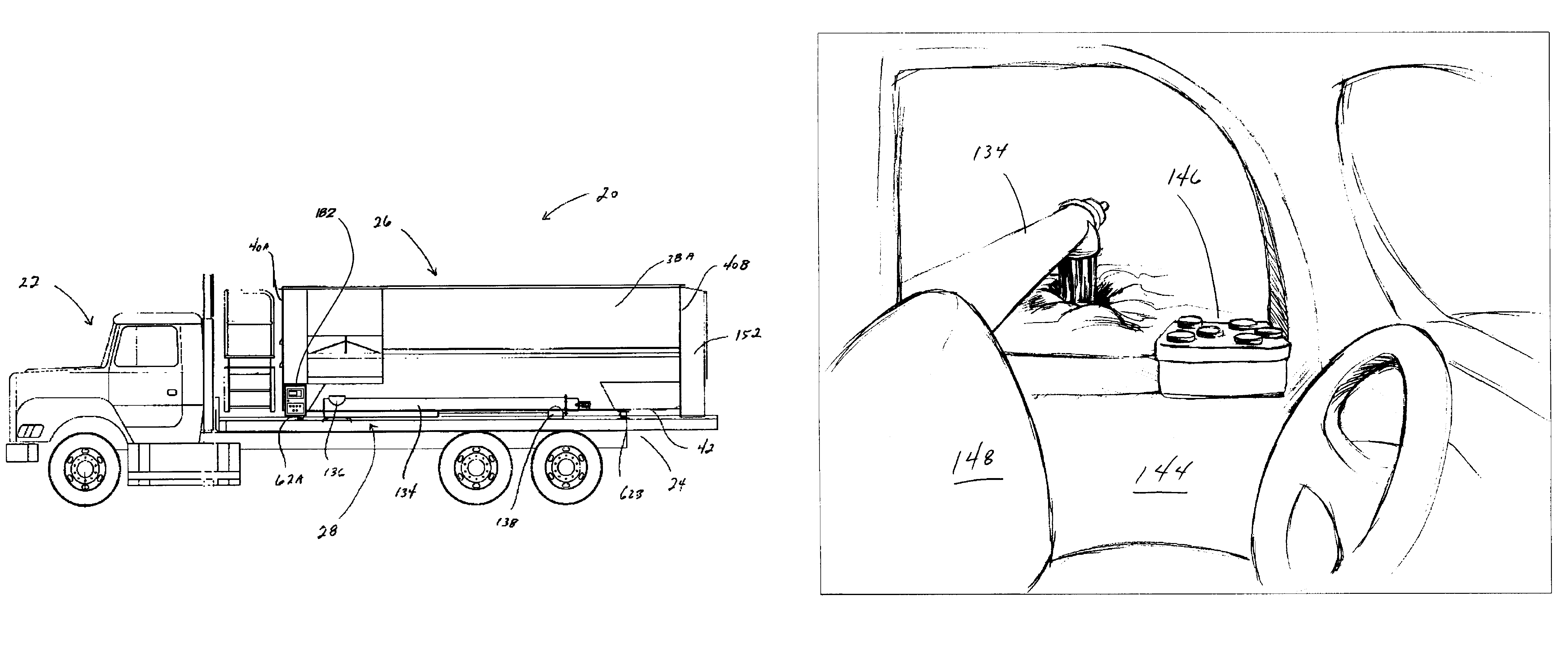 Mobile platform for the delivery of bulk explosive