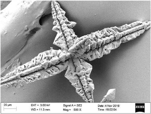 Hexogen explosive crystal and preparation method thereof