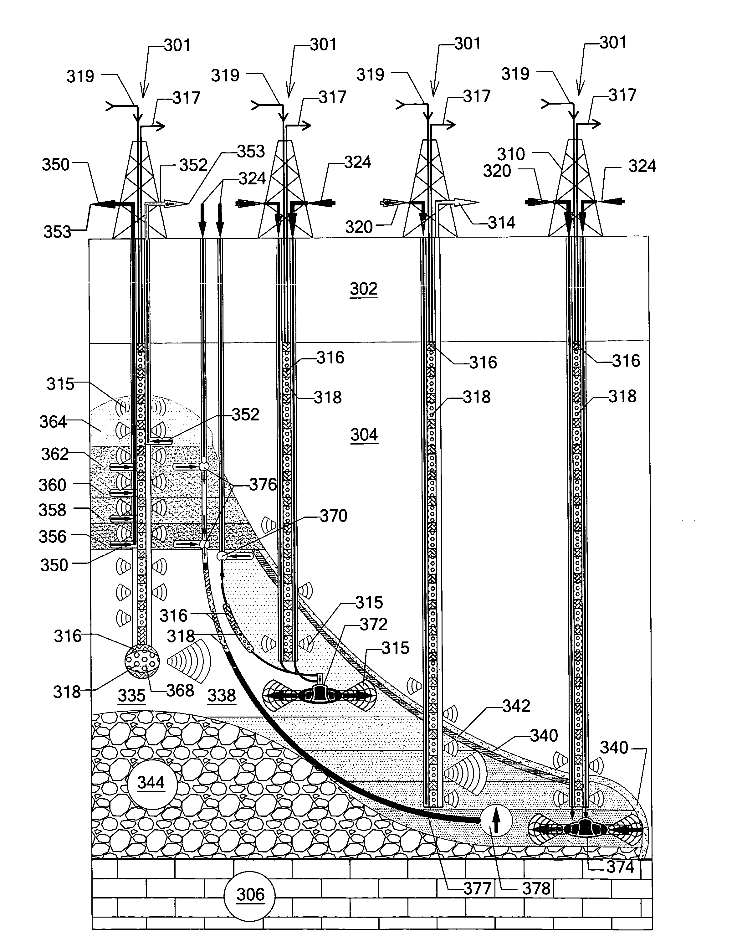 In situ processing of hydrocarbon-bearing formations with variable frequency dielectric heating