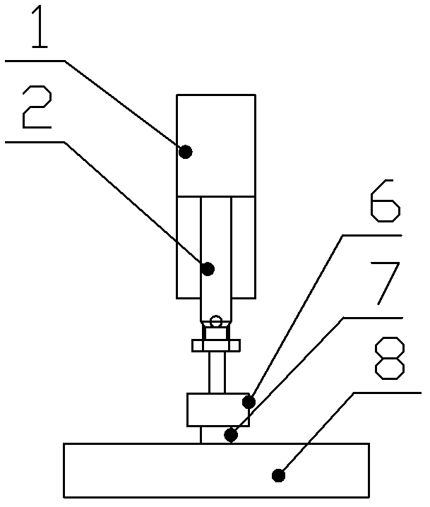 Loading force value calibrating method suitable for fatigue-testing machine and applied calibrating device