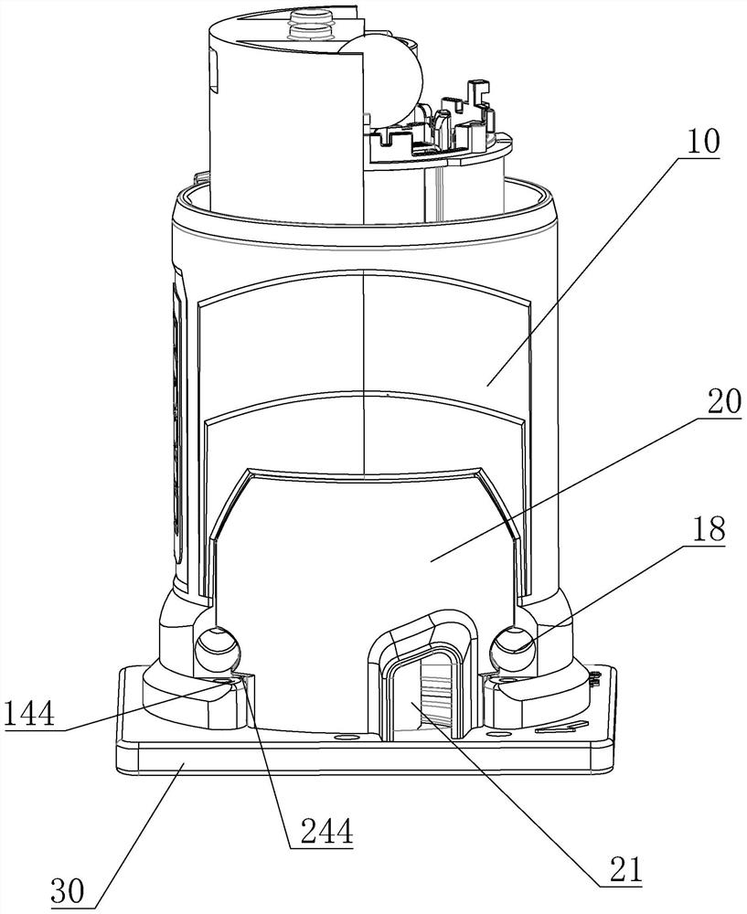 Electric router shield assembly structure