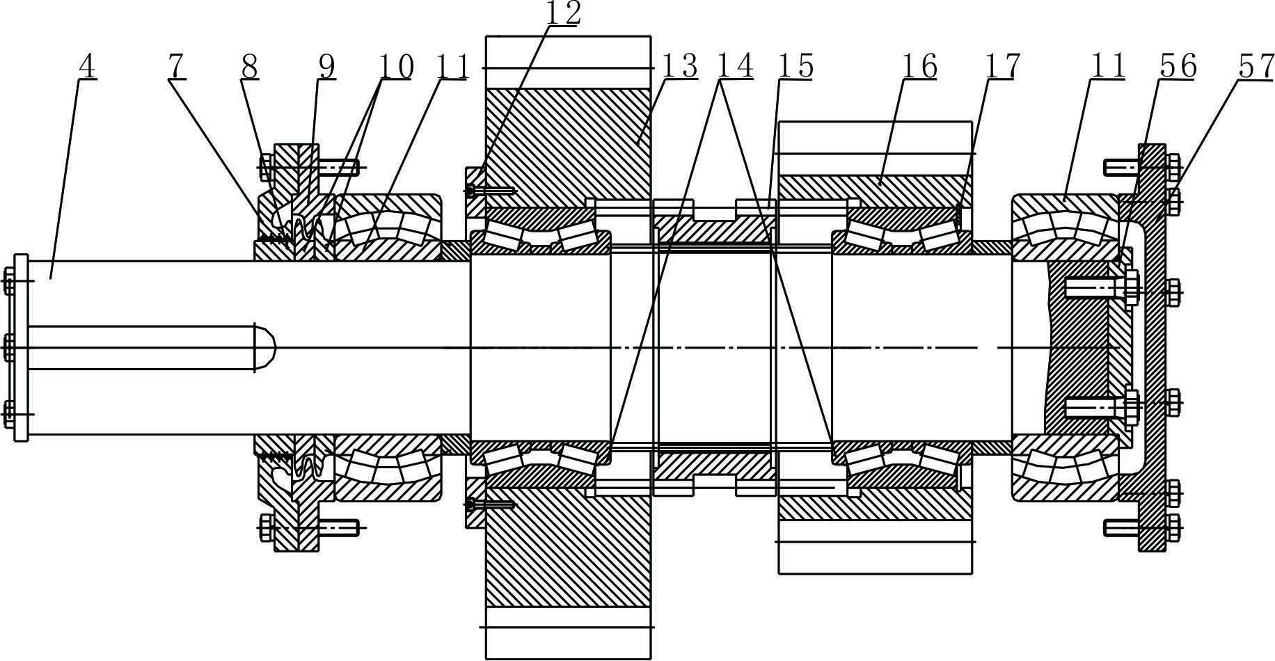 Manual-shift speed reducer of crowned-gear clutch for large-size petroleum drilling machines