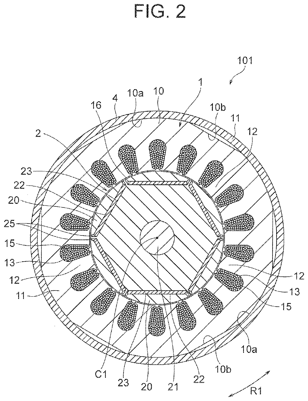 Motor, compressor, refrigerating and air conditioning apparatus, and method for manufacturing motor