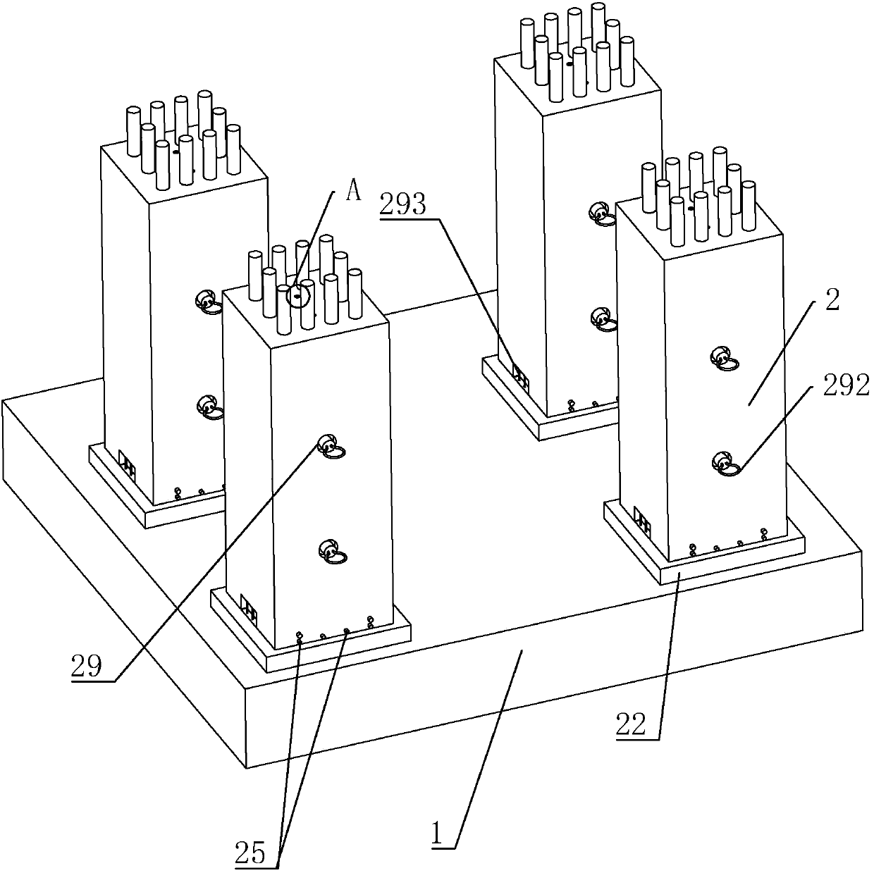 Connecting structure of assembling type prefabricated columns and construction method thereof