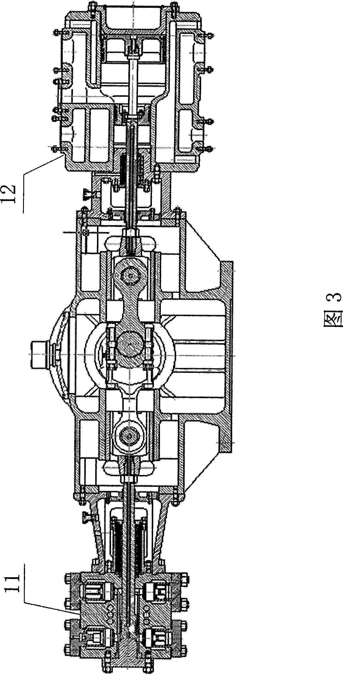 Natural gas compressor and system for CNG gas-adding station with arbitrary variable intake pressure