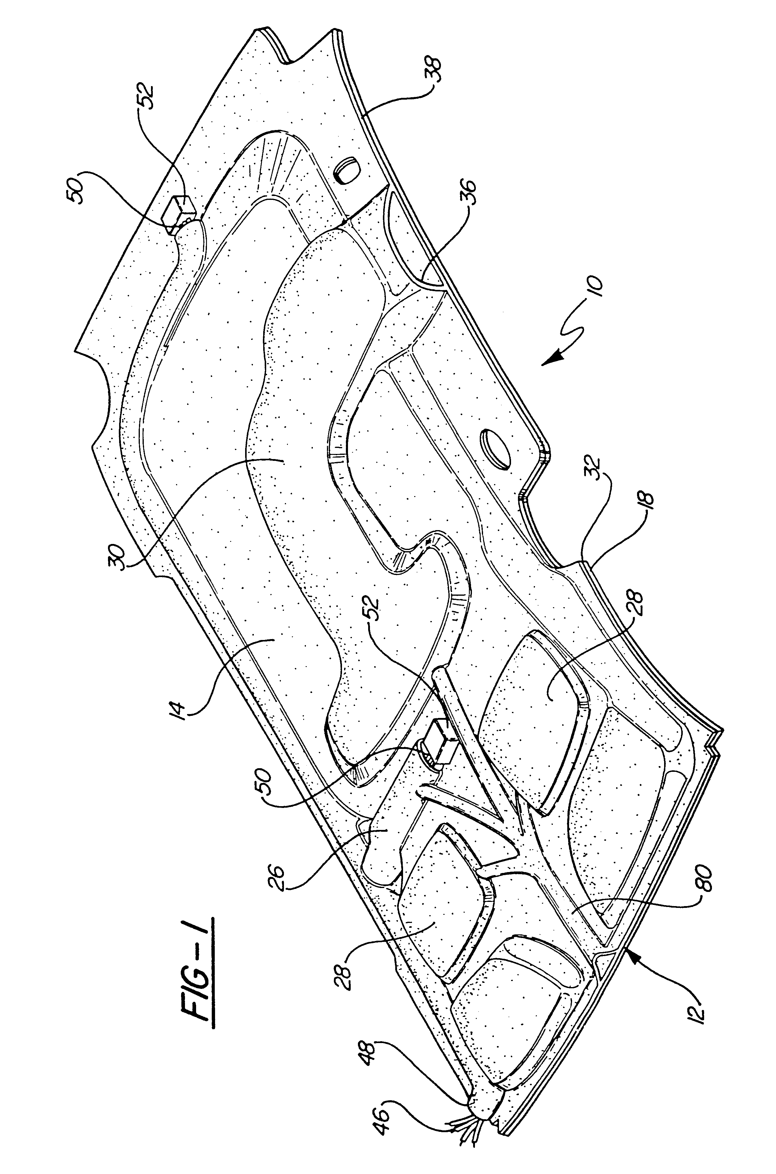 Blow molded headliner