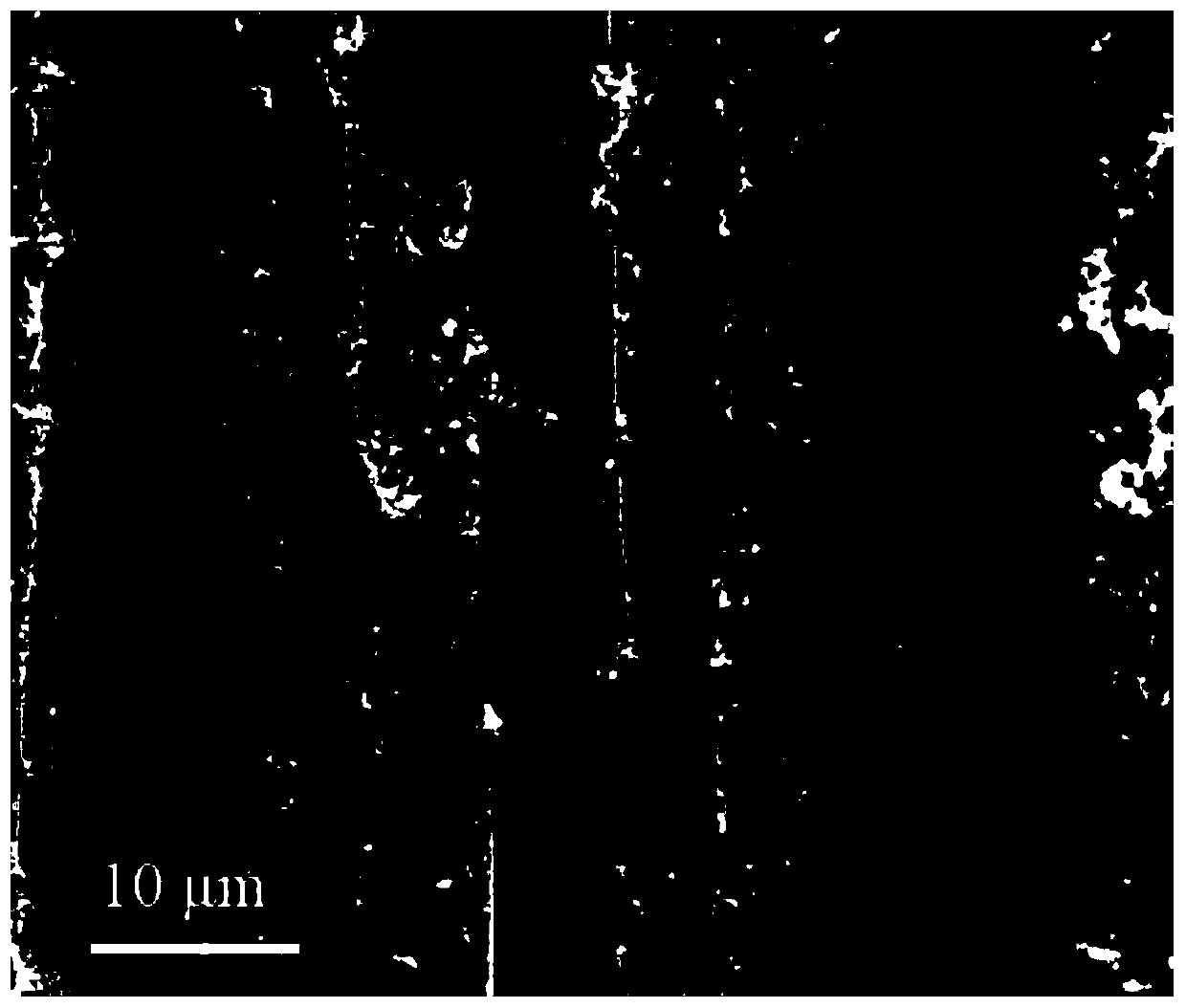 Method for recovering and adsorbing tungstate radicals in scheelite beneficiation wastewater