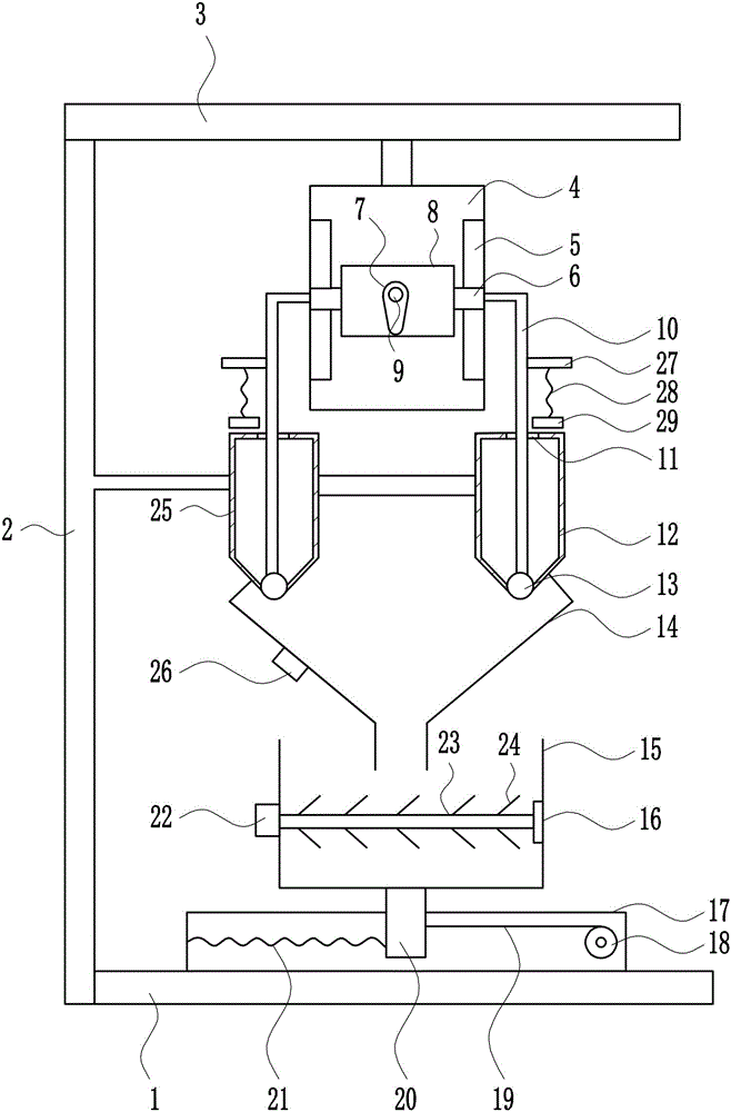 Cement even stirring device for buildings