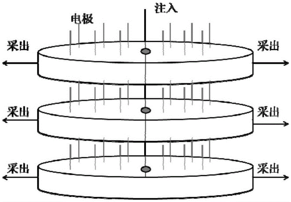 A method and system for testing the entry depth of profile control and water plugging agent in layered reservoirs