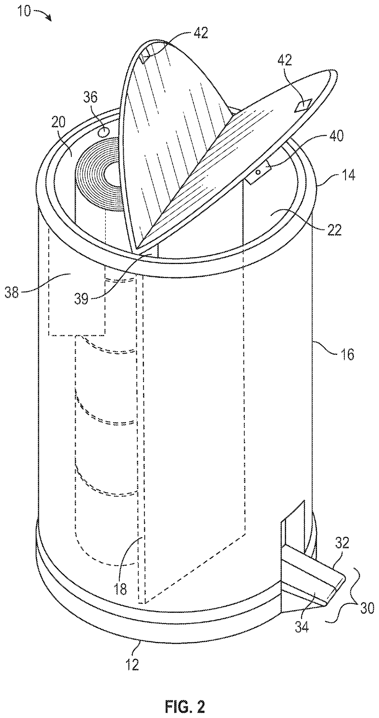 Toilet paper holder and trash receptacle