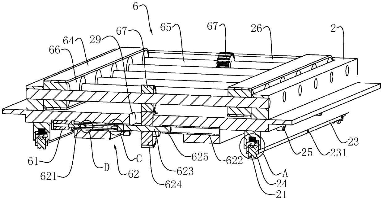 Conveying device suitable for stable conveying of cylinder block