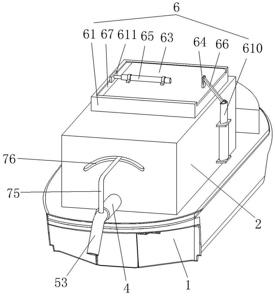 Feeding ship facilitating loading for aquaculture