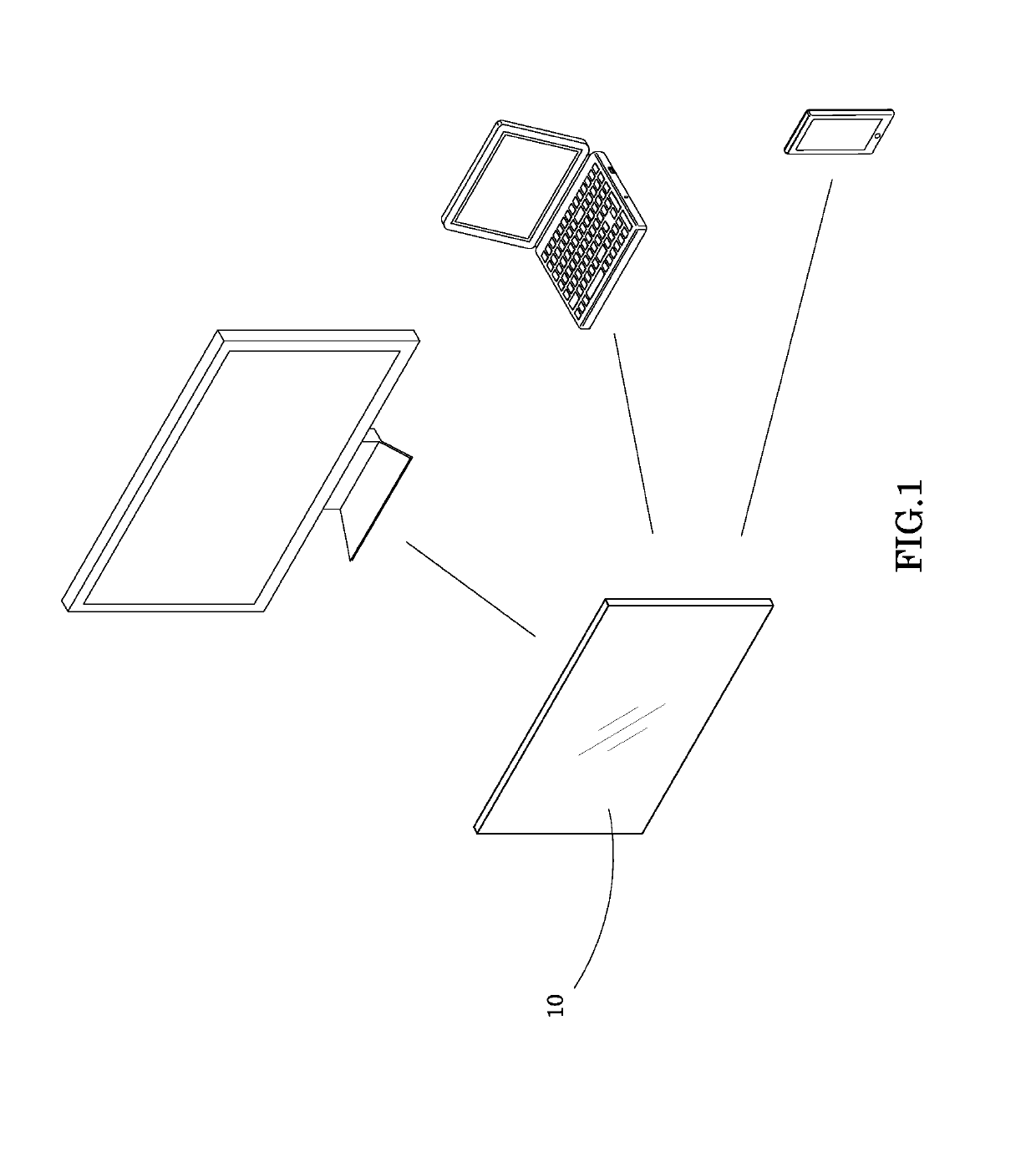 Eye Protection Arrangement for Screen of Electronic Tool