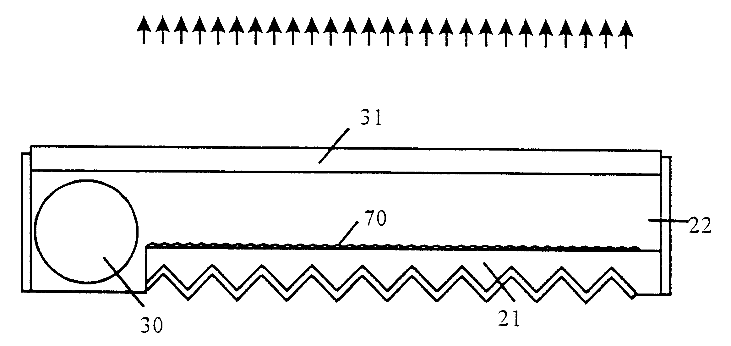 Polarization splitting backlight module