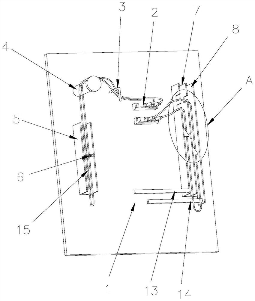 Optical fiber wire arranging frame and wire arranging method