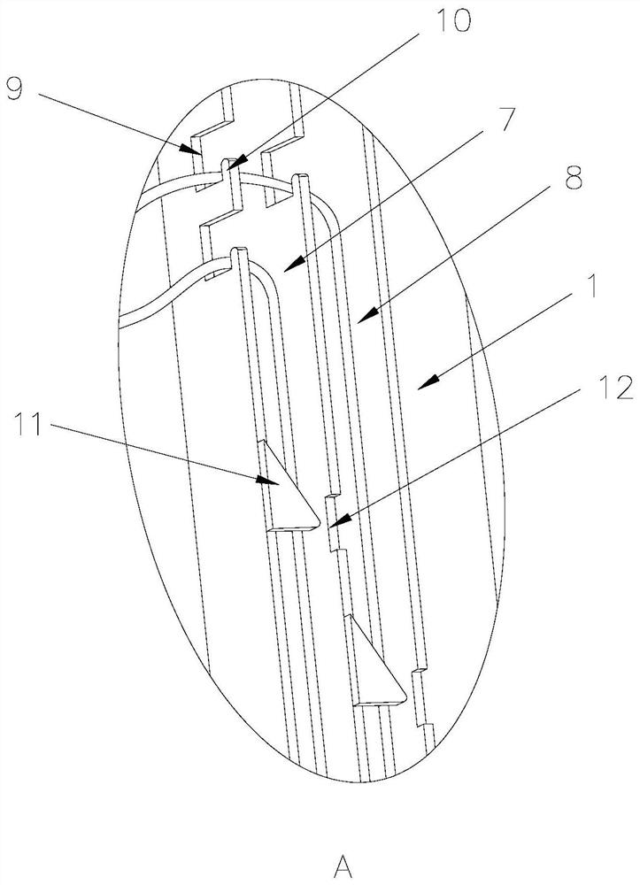 Optical fiber wire arranging frame and wire arranging method