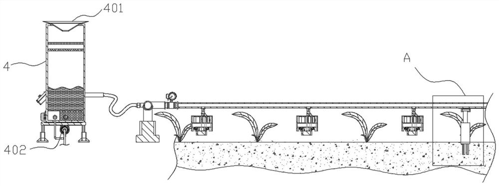 Intelligent agricultural water-saving irrigation device