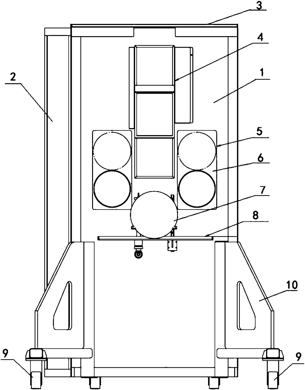 Novel movable neutron gamma radiation protection screen