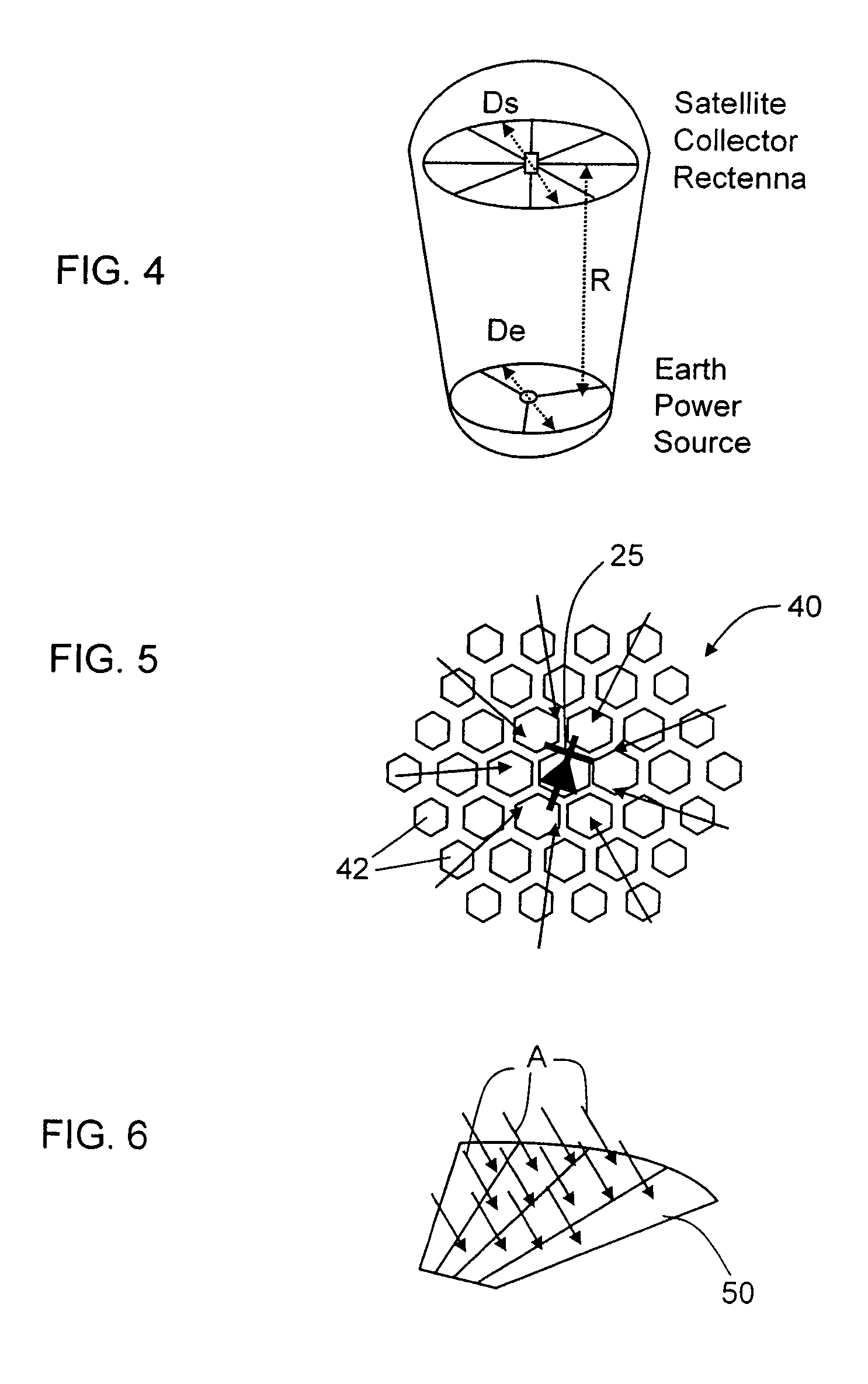 Large aperture rectenna based on planar lens structures