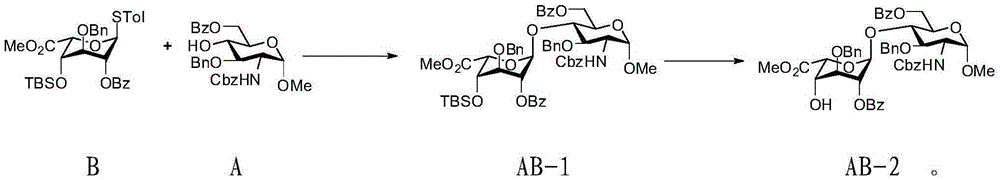 Preparation method for pentosaccharide intermediate of anticoagulant drug fondaparinux sodium