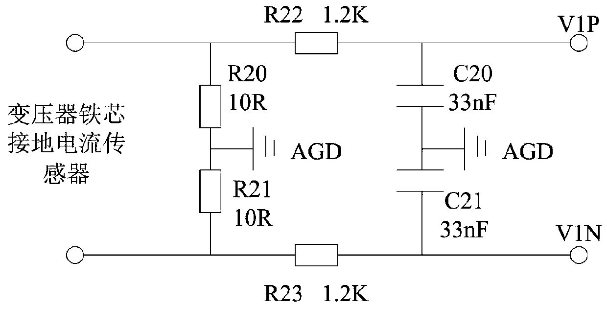 Transformer iron core grounding current online monitoring device